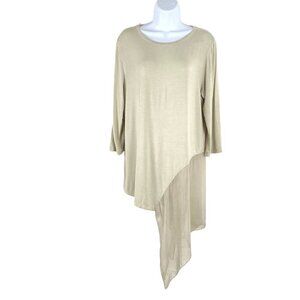 Soft Surroundings Asymmetrical Light Tunic‎ Top NWT Women's Large Petite